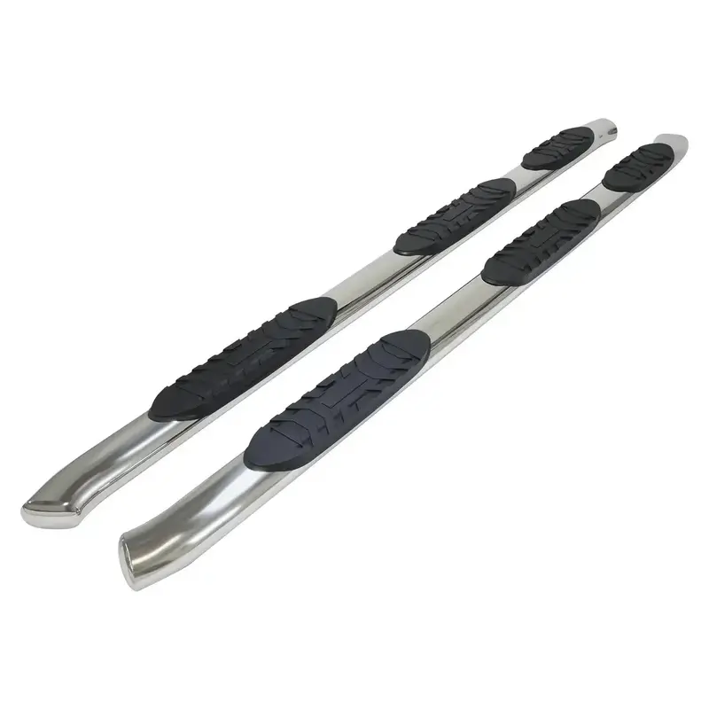 Trailfx A7058S Stainless Steel Rocker Panel Step System – 5" Oval, Straight Design For Crew Cab Pickups 1