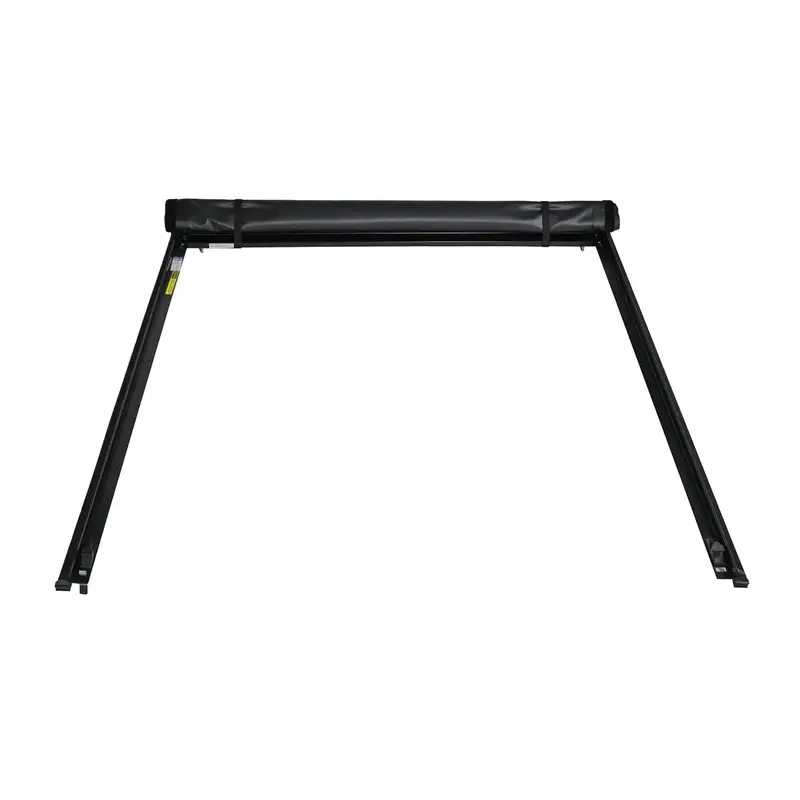 Trailfx Tfx3204 Soft-Rolling Vinyl Tonneau Cover With Velcro Closure, Tailgate Lock, And Aluminum Rails – Black 1