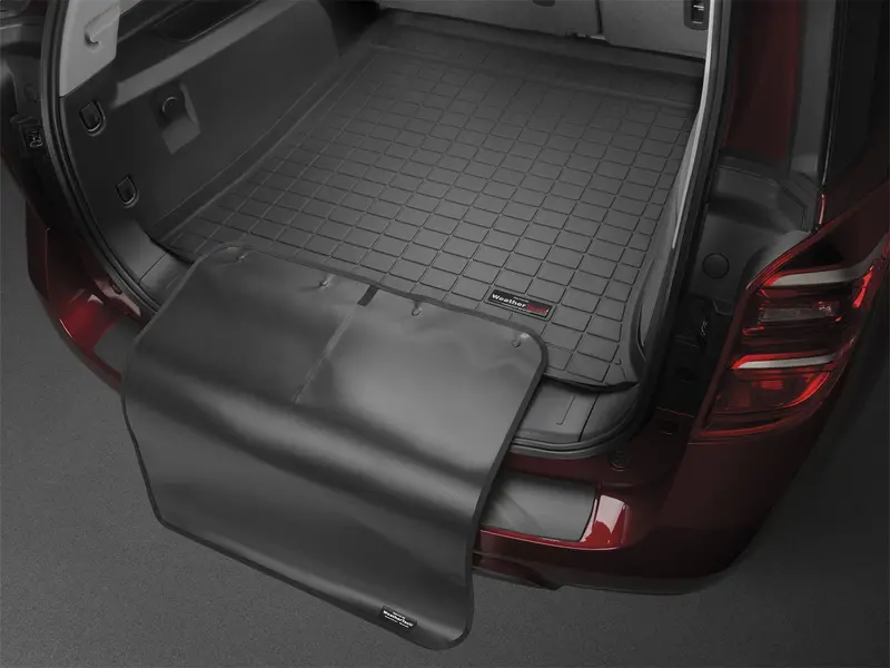 Weathertech 401725Sk Black Cargo Liner With Rear Bumper Protector For Second-Row Seating 1