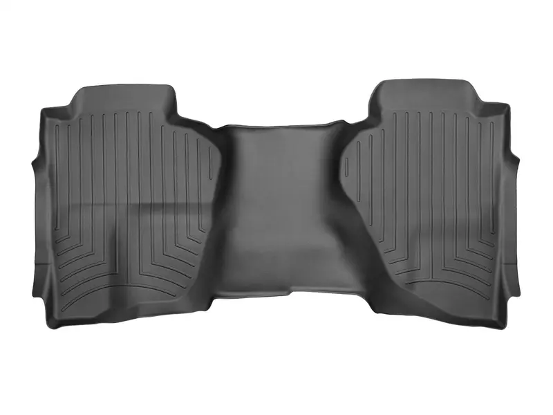 Weathertech Floorliner Hp – Rear Black Interior Floor Mat With High-Wall Protection 1