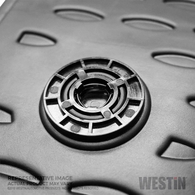 Westin Profile Custom Floor Liners – Front Row, Single Piece, Black (74-17-11014) 1